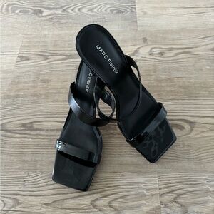 Black Marc Fisher Zasha Sandals